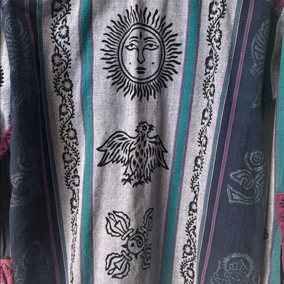 100% Cotton Multicolor Patterned Jacket - Picture 5 of 5